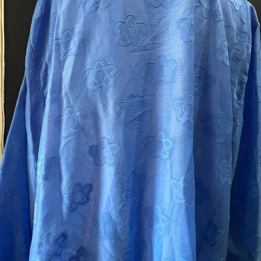 Alfred Dunner Women's 2X Blue Two-Piece Floral Blouse NWT - Picture 5 of 8